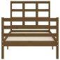 vidaXL Massivholzbett mit Kopfteil Honigbraun 90x200 cm vidaXL Massivholzbett mit Kopfteil Honigbraun 90x200 cm