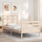 vidaXL Massivholzbett mit Kopfteil 100x200 cm vidaXL Massivholzbett mit Kopfteil 100x200 cm