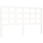 vidaXL Massivholzbett mit Kopfteil Weiß 160x200 cm vidaXL Massivholzbett mit Kopfteil Weiß 160x200 cm