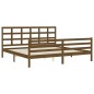 vidaXL Massivholzbett mit Kopfteil Honigbraun 200x200 cm vidaXL Massivholzbett mit Kopfteil Honigbraun 200x200 cm