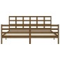 vidaXL Massivholzbett mit Kopfteil Honigbraun 200x200 cm vidaXL Massivholzbett mit Kopfteil Honigbraun 200x200 cm