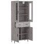 Highboard Grau Sonoma 69,5x34x180 cm Holzwerkstoff Highboard Grau Sonoma 69,5x34x180 cm Holzwerkstoff