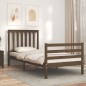 vidaXL Massivholzbett mit Kopfteil Honigbraun 90x200 cm vidaXL Massivholzbett mit Kopfteil Honigbraun 90x200 cm
