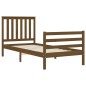vidaXL Massivholzbett mit Kopfteil Honigbraun 90x200 cm vidaXL Massivholzbett mit Kopfteil Honigbraun 90x200 cm