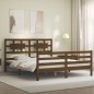 vidaXL Massivholzbett mit Kopfteil Honigbraun 160x200 cm vidaXL Massivholzbett mit Kopfteil Honigbraun 160x200 cm