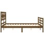 vidaXL Massivholzbett mit Kopfteil Honigbraun 160x200 cm vidaXL Massivholzbett mit Kopfteil Honigbraun 160x200 cm