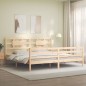 vidaXL Massivholzbett mit Kopfteil vidaXL Massivholzbett mit Kopfteil