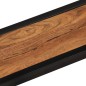vidaXL Wandregale 2 Stk. 110x17x17 cm Massivholz Akazie und Eisen vidaXL Wandregale 2 Stk. 110x17x17 cm Massivholz Akazie und Eisen