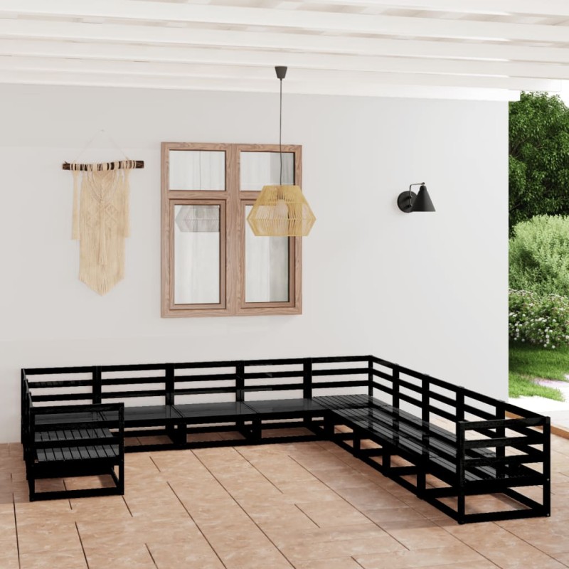 vidaXL 11-tlg. Garten-Lounge-Set Massivholz Kiefer vidaXL 11-tlg. Garten-Lounge-Set Massivholz Kiefer