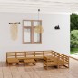 vidaXL 11-tlg. Garten-Lounge-Set Massivholz Kiefer vidaXL 11-tlg. Garten-Lounge-Set Massivholz Kiefer