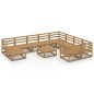 vidaXL 11-tlg. Garten-Lounge-Set Massivholz Kiefer vidaXL 11-tlg. Garten-Lounge-Set Massivholz Kiefer