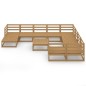 vidaXL 11-tlg. Garten-Lounge-Set Massivholz Kiefer vidaXL 11-tlg. Garten-Lounge-Set Massivholz Kiefer