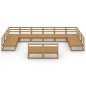 vidaXL 12-tlg. Garten-Lounge-Set Massivholz Kiefer vidaXL 12-tlg. Garten-Lounge-Set Massivholz Kiefer
