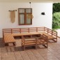 vidaXL 11-tlg. Garten-Lounge-Set Massivholz Kiefer vidaXL 11-tlg. Garten-Lounge-Set Massivholz Kiefer