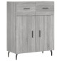 Highboard Grau Sonoma 69,5x34x180 cm Holzwerkstoff Highboard Grau Sonoma 69,5x34x180 cm Holzwerkstoff