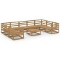 vidaXL 10-tlg. Garten-Lounge-Set Massivholz Kiefer vidaXL 10-tlg. Garten-Lounge-Set Massivholz Kiefer