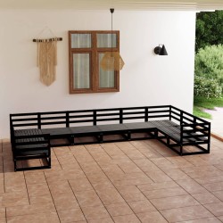 vidaXL 10-tlg. Garten-Lounge-Set Massivholz Kiefer