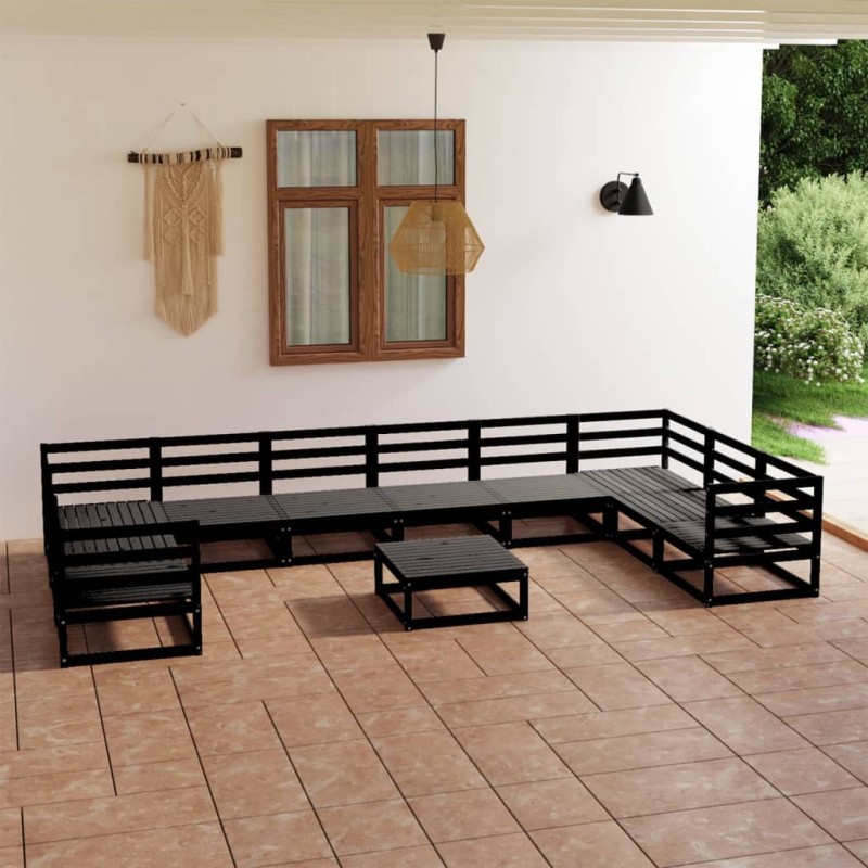 vidaXL 11-tlg. Garten-Lounge-Set Massivholz Kiefer vidaXL 11-tlg. Garten-Lounge-Set Massivholz Kiefer