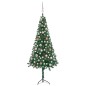 vidaXL Künstlicher Eck-Weihnachtsbaum LEDs & Kugeln Grün 120 cm PVC vidaXL Künstlicher Eck-Weihnachtsbaum LEDs & Kugeln Grün 120 cm PVC