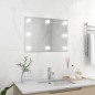 vidaXL Wandspiegel ohne Rahmen mit LED-Beleuchtung Rechteckig Glas vidaXL Wandspiegel ohne Rahmen mit LED-Beleuchtung Rechteckig Glas