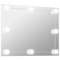vidaXL Wandspiegel ohne Rahmen mit LED-Beleuchtung Rechteckig Glas vidaXL Wandspiegel ohne Rahmen mit LED-Beleuchtung Rechteckig Glas