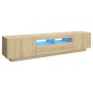 vidaXL TV-Schrank mit LED-Leuchten Sonoma-Eiche 180x35x40 cm vidaXL TV-Schrank mit LED-Leuchten Sonoma-Eiche 180x35x40 cm