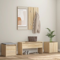 vidaXL Flurmöbel-Set Sonoma-Eiche Holzwerkstoff
