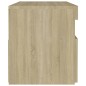 vidaXL Nachttisch LED-Leuchten Sonoma-Eiche 60x35x40cm Holzwerkstoff vidaXL Nachttisch LED-Leuchten Sonoma-Eiche 60x35x40cm Holzwerkstoff