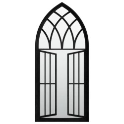 vidaXL Spiegel Schwarz 100x45 cm Eisen für Innenbereich