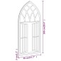 vidaXL Spiegel Schwarz 100x45 cm Eisen für Innenbereich vidaXL Spiegel Schwarz 100x45 cm Eisen für Innenbereich