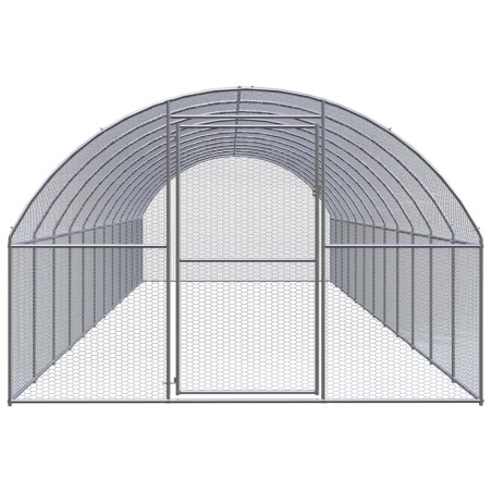 vidaXL Outdoor-Hühnerstall 3x12x2 m Verzinkter Stahl
