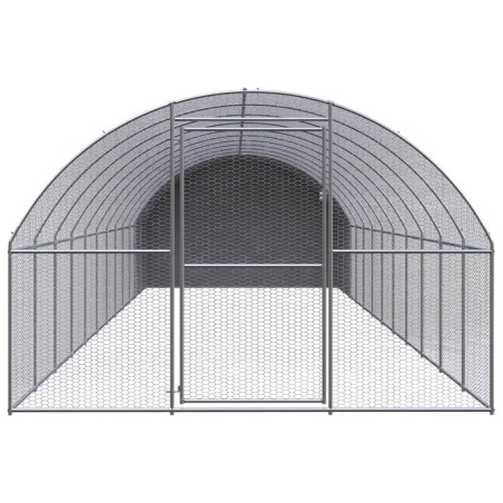 vidaXL Outdoor-Hühnerstall 3x12x2 m Verzinkter Stahl