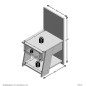 FMD Nachttisch mit 1 Schublade 34,2x39x69 cm Sandeiche-Optik FMD Nachttisch mit 1 Schublade 34,2x39x69 cm Sandeiche-Optik