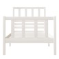 vidaXL Massivholzbett Weiß 75x190 cm vidaXL Massivholzbett Weiß 75x190 cm