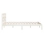 vidaXL Massivholzbett Weiß 120x190 cm vidaXL Massivholzbett Weiß 120x190 cm