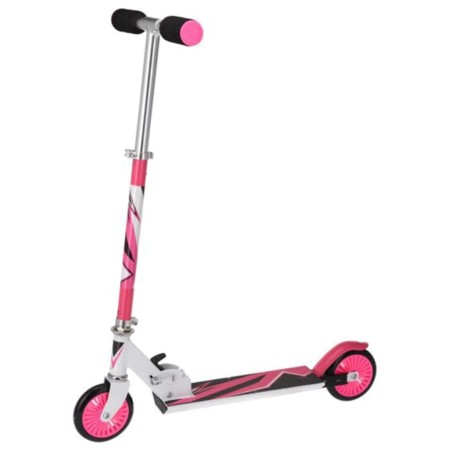 XQ Max Faltbarer Roller mit Fußbremse Rosa und Weiß