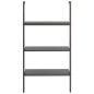 vidaXL Anlehnregal mit 3 Ablagen Schwarz 64x35x120,5 cm vidaXL Anlehnregal mit 3 Ablagen Schwarz 64x35x120,5 cm