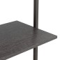 vidaXL Anlehnregal mit 3 Ablagen Schwarz 64x35x120,5 cm vidaXL Anlehnregal mit 3 Ablagen Schwarz 64x35x120,5 cm
