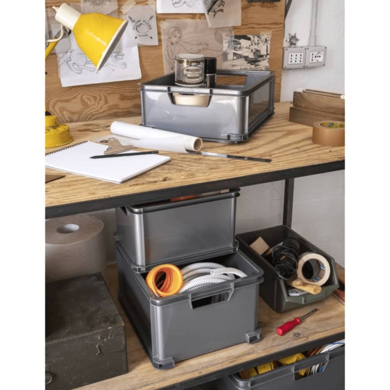Curver Aufbewahrungsbox Unibox L 30L Grau Curver Aufbewahrungsbox Unibox L 30L Grau