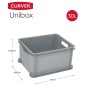 Curver Aufbewahrungsbox Unibox L 30L Grau Curver Aufbewahrungsbox Unibox L 30L Grau