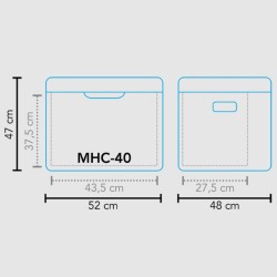 Mestic Kühlbox Hybrid MHC-40 Schwarz 40 L