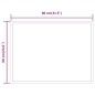 vidaXL LED-Badspiegel 80x60 cm vidaXL LED-Badspiegel 80x60 cm