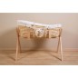 CHILDHOME Moseskorb mit Matratze und Bezug Natur Herz-Muster CHILDHOME Moseskorb mit Matratze und Bezug Natur Herz-Muster