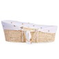 CHILDHOME Moseskorb mit Matratze und Bezug Natur Herz-Muster CHILDHOME Moseskorb mit Matratze und Bezug Natur Herz-Muster