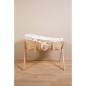 CHILDHOME Moseskorb mit Matratze und Bezug Natur Herz-Muster CHILDHOME Moseskorb mit Matratze und Bezug Natur Herz-Muster