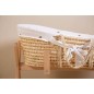 CHILDHOME Moseskorb mit Matratze und Bezug Natur Herz-Muster CHILDHOME Moseskorb mit Matratze und Bezug Natur Herz-Muster