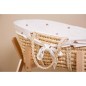 CHILDHOME Moseskorb mit Matratze und Bezug Natur Herz-Muster CHILDHOME Moseskorb mit Matratze und Bezug Natur Herz-Muster