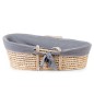 CHILDHOME Moseskorb mit Matratze und Bezug Natur Grau CHILDHOME Moseskorb mit Matratze und Bezug Natur Grau