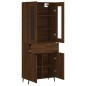 vidaXL Highboard Braun Eichen-Optik 69,5x34x180 cm Holzwerkstoff vidaXL Highboard Braun Eichen-Optik 69,5x34x180 cm Holzwerkstoff
