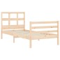 vidaXL Massivholzbett mit Kopfteil 90x200 cm vidaXL Massivholzbett mit Kopfteil 90x200 cm